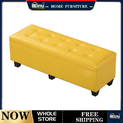 BEIMU European-style Modern Minimalist Change Shoe Bench Sofa Stool Solid Wood Bench Storage Cabinet