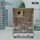 Hamster Cage Chinchilla Cabinet Totoro Cage Solid Wood Ecological Board Pet Cabinet Villa Chinchilla