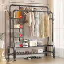 Kinbolee Clothes Rack Stainless Steel Clothes Organizer Stable Clothes Hanging Stand Multifunction