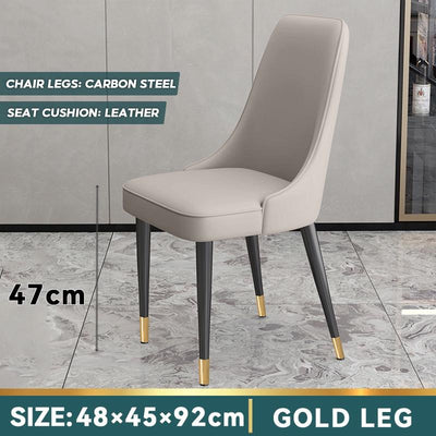 Dining Chair Household Modern Simple Restaurant Chair Back Leisure Iron Dining Table Chair