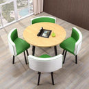 Nordic Simple Table Chair Combination Reception Table Conference Room Office Leisure Small Round