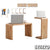 Syezyo Side Table Solid Wood U-shaped Bedside Table C- Shaped Tatami Storage Rack Small-sized Corner