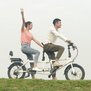 PIGEON Three-person Foldable Bicycle Father And Son Double Bike Couple Tour Two People Riding Tandem