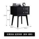 SHANJIE Shang Goods Table Simple Modern Solid Wood Fashion Two Draw Nordic Bedside Bedroom Small