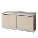 Stainless Steel Cabinet Simple Kitchen Cabinet Counter Stiller Cabinetself-assembly Economy Cabinet