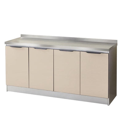 Stainless Steel Cabinet Simple Kitchen Cabinet Counter Stiller Cabinetself-assembly Economy Cabinet