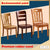 Solid Wooden Dining Chair Family Hotel Restaurant Chair Log Chair