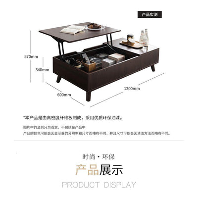 Multi-functional Coffee Table Lifting Dining Coffee Modern Simple Tea Table Small Apartment