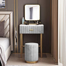 YICHANG Nordic Marble Dressing Table Dresser Bedroom Modern Minimalist Light Luxury Make Up Table