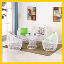 Balcony Table And Chair*spot*Modern Outdoor Rattan Chair 3/4/5 Piece Set Indoor Courtyard Rattan Tea