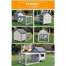 RUNPET Rabbit Cage Rabbit House Tent Dog Cat Urine Spray Luxury Villa Bird Cage Chicken Nest Indoor