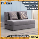 Modern Foldable Single Fabric Sofa Bed Small Apartment Home Living Room Lazy Multifunctional Sofa