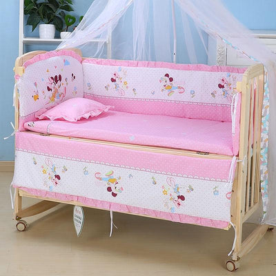 Crib Solid Wood Baby Bed Lacquerless Baby Cradle Foldable Multifunctional Desk Mobile Portable