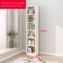 Floor Wall Bookshelf White Economical Sofa Modern Simple Narrow Corner Slit Shelf Small Bookcase