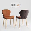 Dining Chair Waterproof Pu/Leather Dining Chair Living Room Leisure Chair Modern Backrest Chair