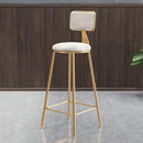 SEVEN Nordic Bar Chair Simple Modern Bar Chair High Stool Family Back High Chair Dining Chair Net