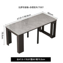 DF Dining Table Slate Foldable Extendable Dining Table Set Ultra-thin Rectangular Dining Table