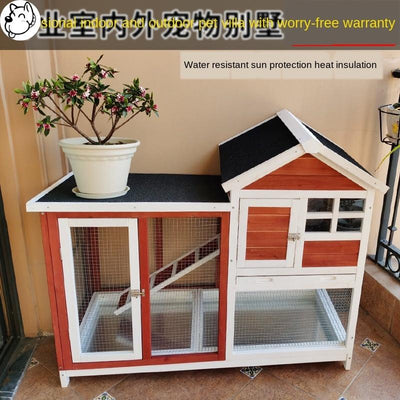 Pet House Household Dog Cat Bunny Nest Large House Rabbit Cage Villa Eazy Cleaning