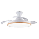 Ceiling invisible ceiling fan light ultra-thin LED telescopic folding fan light dining room living