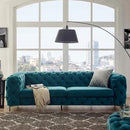 Stock 20-30 Days Delivery Nordic Light Luxury High-end Italian Velvet Sofa Ins Style American Living