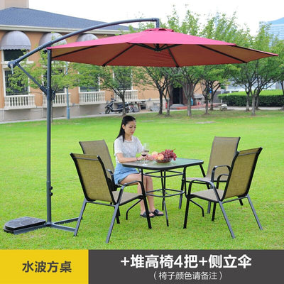 Tiger Deer Suite Balcony Garden Leisure Furniture Dining Outdoor Three-piece Five-piece Milk Tea