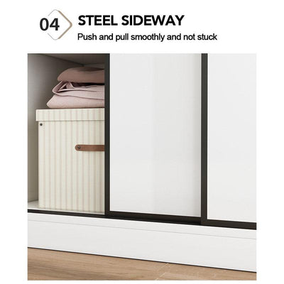 Kinbolee Wardrobe Sliding Door Nordic Wardrobe Multi-smell Wardrobe Sliding Door