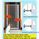 BOUSSAC Pet Fence Metal Staircase Safety Gate 66-159cm Protection Fencing