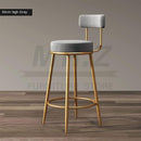 【🇸🇬 Ready Stock】Nordic Bar Modern High Chair Family Chair Backrest Iron Leg Bar stool