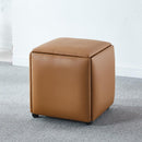 DF 5-IN-1 Sofa Stool Chair Multifunctional Storage Stool Portable Shoe Stool Combination Foldable