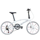 Hito DZ Foldable Bicycle Folding Bicycle SHIMANO 6-Speed 20 Inch Shock Absorber V Brake High Carbon