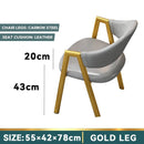 Nordic Backrest Dining Chair Leisure Iron Home Computer Chair Simple Modern Lazy Student Makeup