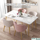 SENBIJU Marble Dining Table Modern Minimalist Household Small Apartment Scratch And High