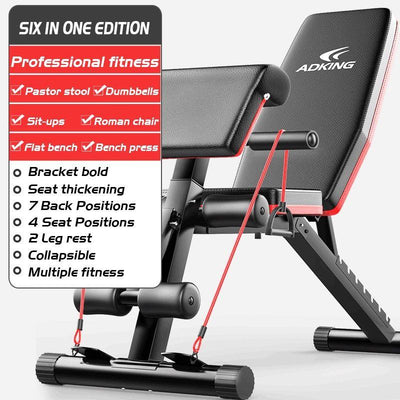 Zero Workout Bench Home Gym Bench Foldable Dumbbell Bench Press Workout Bench