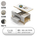 (MUWU) Lifting Coffee Table With 4 Stools Small Family Creative Dining Table Tea Table Dual Use