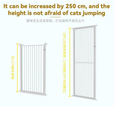 Cat Cage Pet Fence Anti Cat Door Fence 80-230cm Dog Baffle Anti Cat Household Isolation Fence Indoor