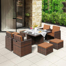 GC Outdoor Table And Chair Rattan Chair Combination Courtyard Leisure Balcony Terrace Garden Rattan