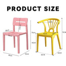 Plastic Chair Thickened Dining Chair Household Back Chair Coffee Shop Leisure Chair