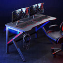 【2022 NEW】E-sports Gaming Table Computer Table With RGB Lighting Home Ergonomic Study Table Study