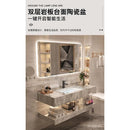 Modern Bathroom Cabinet Customized Stone Plate Ceramic Basin Wash Basin Integrated Hotel Toilet