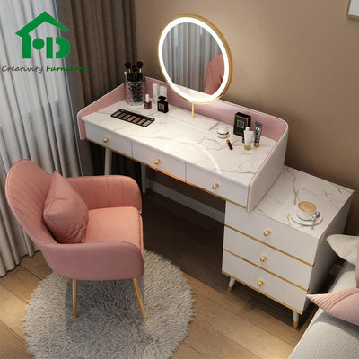 YICHANG Light Luxury Nordic Internet Celebrity Ins Style Dressing Table Bedroom Small Apartment