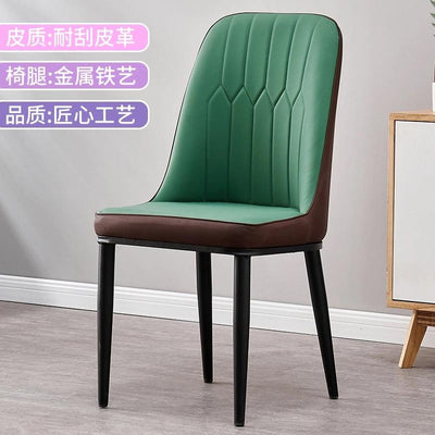 Nordic Luxury Dining Chair Iron Home Leisure Simple Back Chair