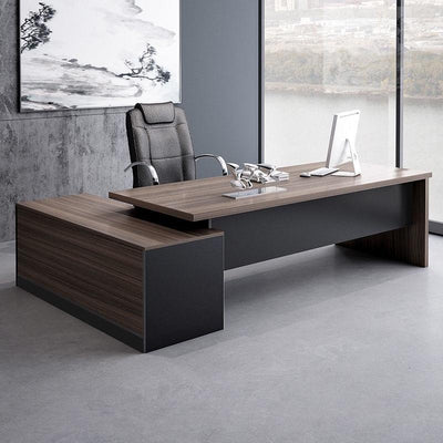 Office 2021 Single Table Boss's Simple Modern with Double Cabinet and Chair Combination President's