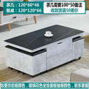 Y&U Foldable Coffee Table Marble Blister Folding Tempered Glass Side Table Household Dining Table