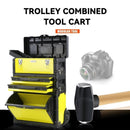 Syezyo Tool Box Cart Multifunction Tool Cart Extension Multilayer Pull Rod Type Hardware Toolbox