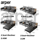 arper Italian Leather Sofa Living Room Waterproof Simple Sofa Light Luxury Sofa Bed