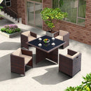 GC Outdoor Table And Chair Rattan Chair Combination Courtyard Leisure Balcony Terrace Garden Rattan