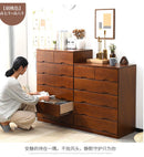 (No Need To Install) Solid Wood Storage Cabinet Modern Simple Chest Of Drawers American Bedroom