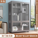 HOOPET Cat Cage Solid Wood Villa Pot Cage Super Large Luxury Cabinet Nest Kitten Double Deck Three