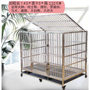 Byto Stainless Steel Dog Cage Large Folding Dog Cage With Wheels