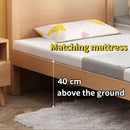 LAL Solid wood bed frame beech wood with mattress adult bed children's bed queen splicing bed baby